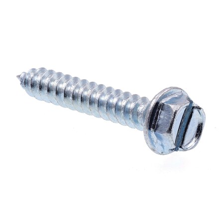Prime-Line Sheet Metal Screw Self-Tap Hex Wash Head Sltd Drive No. 8 X 1in Zinc Plated Steel 50PK 9025210